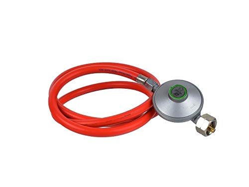 Gas hose with pressure reducer