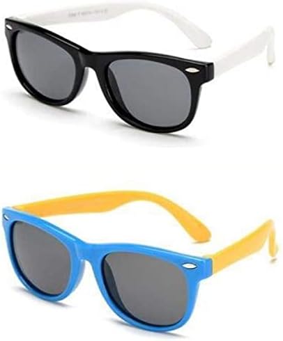 Boolavard Kids Polarized Sunglasses Rubber Flexible Shades for Girls Boys Age 3-10