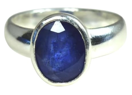 Neelam Ring For Men 8.30 Ratti Original Blue Sapphire Stone Ring ...