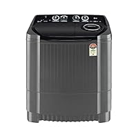 LG 8.5 kg 5 Star Semi-Automatic Top Load Washing Machine (P8535SKMZ, Middle Black, Roller Jet Pulsator)