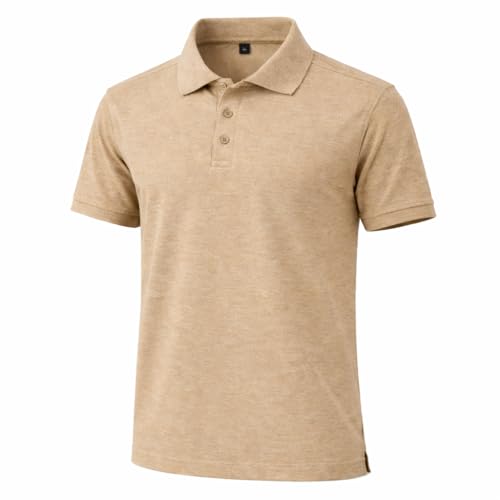 Image of Men's Polo T-Shirt | Breathable, Moisture-Wicking, Soft & Lightweight | Regular Fit Casual & Travel Wear
