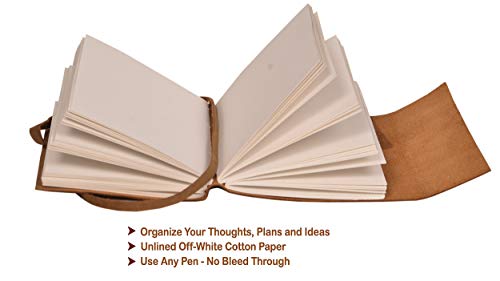 Image of CAVALO - Be Unique Tree Embossed Leather Diary, Brown Colour Antique Handmade Notepad for Men and Women 5 x 7 Inches, (VINTAGE TREE)