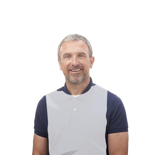 LFUFUESHOP Bavoirs Adultes pour Femmes et Hommes, 100 Pièces Bavoirs Jetables Imperméables et Résistants à l'Huile, 60 cm, Blanc