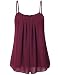 Tank Tops For Women, Laksmi Summer Cool Casual Soft Lightweight Sexy A Line Flowing Hem Camisoles, Wine M
