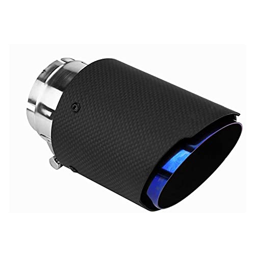 Umisu Embout d'Échappement en Fibre de Carbone Tuyau d’Échappement de Voiture Systèmes d'échappement Extrémités de Tuyau Sorties de Tuyau Arrière, 63mm Cover