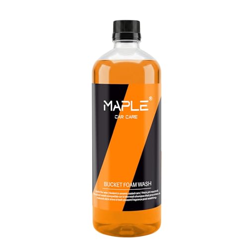Image of Maple Car Care Bucket Foam Wash Shampoo for Car 1 Litre | High Foaming, pH Neutral Car Shampoo| Ceramic Coating Safe Car Wash Shampoo| Deep Clean, Shine & Dirt Removal | Quick Dirt Removal Car Shampoo