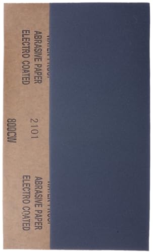 YoiYee 800 Grit Wet & Dry Sandpaper Sheets, 23 x 9.5cm, Ultra Fine Abrasive Sand Paper Roll for Wood, Metal, Plastic, Glass, Stone and Wall Sanding, 10 Pack