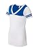 Blue 84 - Juniors' Burnout V-Neck Football T-Shirt - JBV