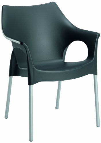 Preisvergleich Produktbild Best 49610050 Stapelsessel Vegas, silber / anthrazit