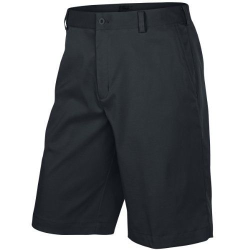Mens Flat Front Golf Shorts Charcoal 