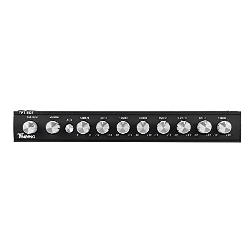 Timpano Tpt-Eq7 7 Band 1/2 Din Graphic Car Audio Equalizer 6-Channel Rca Output And Subwoofer Control #TOP3