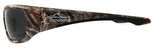 Fishoholic Polarized Bi-Focal Fishing Sunglasses with Reader Magnification (1.5x, 2.0x, 2.5x Options) and UV400 Protection
