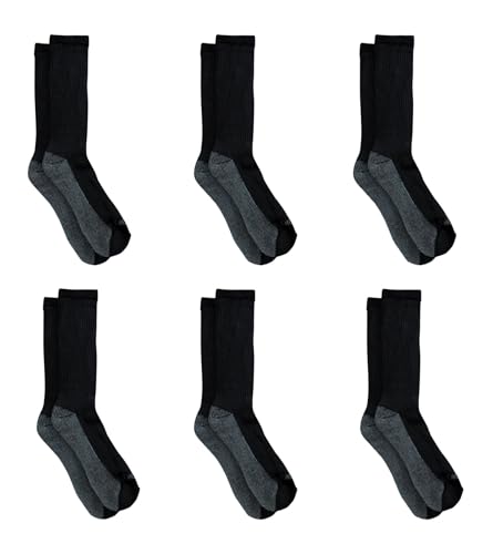 Dickies Men's Dri-Tech Original Moisture Control Crew Socks, Available in M-XXL (6, 12, 18 Pairs)2