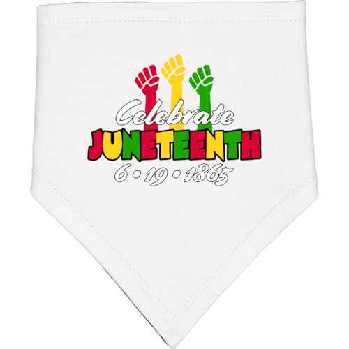 inktastic Celebrate Juneteenth- 6-19-1865 Baby Bandana Bib