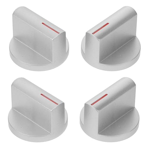 Lurrose 4 piezas Perillas de Cocina Gas Accesorios Repuestos para Estufa Giratorio Grados para Hogar Restaurante