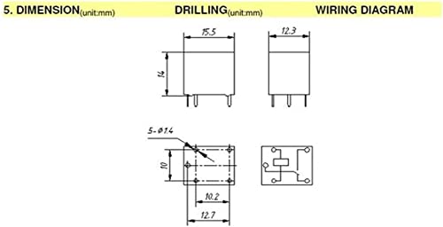 Relais d'alimentation T91 SLC 05VDC SL A 30A 4pin PCB - 4
