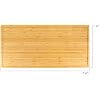BambooMN Heavy Duty Premium Bamboo Cutting Board - Vertical Cut - Grooved - 24 x 12 x 1