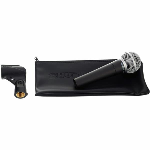 Shure SM58-LC Dynamic Vocal Microphone with Stand and XLR to XLR