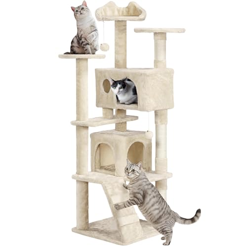 Yaheetech 62in Cat Tree Tower for Indoor Cats