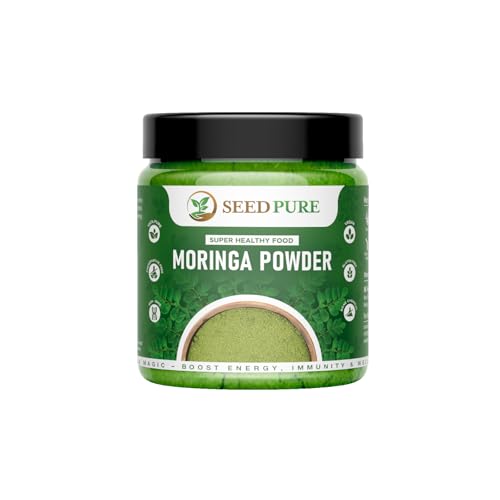 Image of Organic Moringa Powder 200g (100gx2) | Pure Drumstick Leaves | Ayurvedic Superfood for Energy, Immunity, Digestion, Skin & Hair | Vegan | No Additives