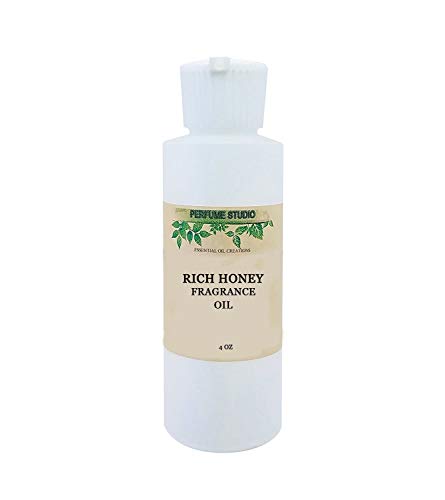 Honey Fragrance Oil for Soap Making, Perfume, Diffusers, Candles, Lotion, Home Scents, Linen Spray, Bath Bombs, Beauty Products, Slime; Premium Grade 4oz (Rich Honey)