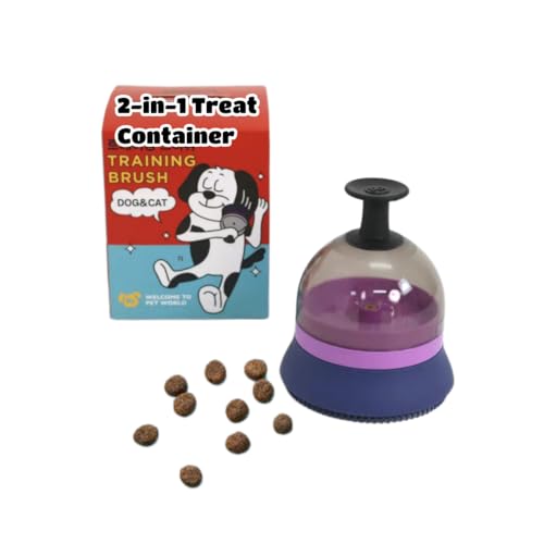 Petmondo 2 in 1 Treat Containing Dog Pet Brush -