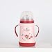 MSNLY Nouveau créatif Paille Enfants Thermos Anti-Chute bébé Bouteille en Acier Inoxydable Tasse d'eau Enfants Portable Tasse d'eau