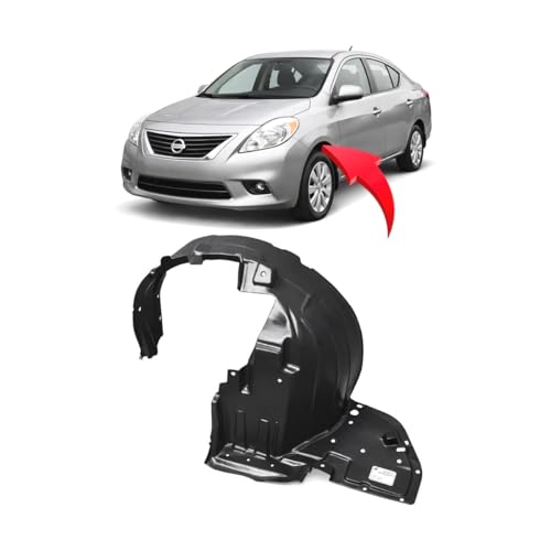 FitParts Compatible with Nissan Versa 2012–2014 Front Left Fender Liner