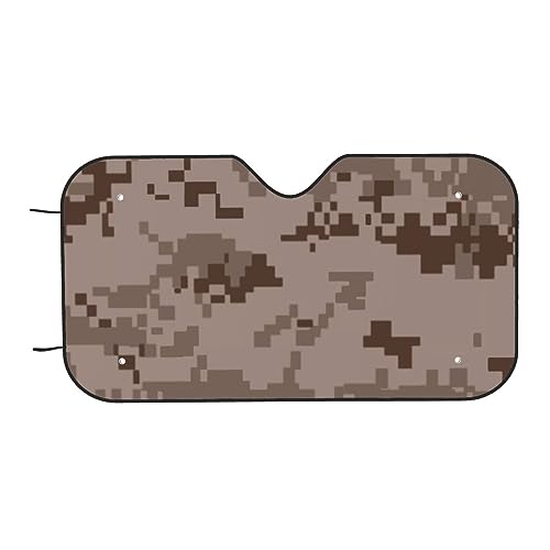 Desert Army Camouflage Car Sunshade Cover Automobile Windshield Foldable Sun Visor Apply for Van Truck Trailer