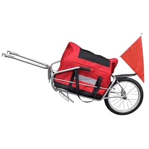   Tidyard-2-in-1-Bicycle-Cargo-Trailer-One-Wheel-with-Storage-Bag