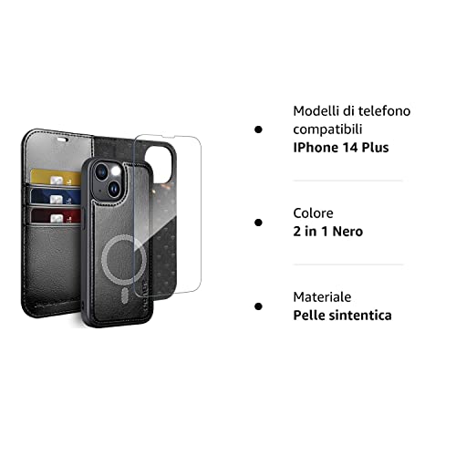 OCASE Cover iPhone 14 Plus Rimovibile 2 in 1