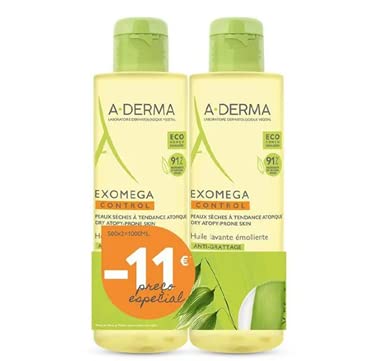 A-DERMA Exomega Control Emollient Foaming Gel Anti-Scratching 2 x 500ml