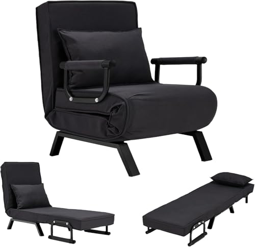 Hetpar Sofa,Schlafsessel 3 in 1 mit bettfunktion, Gästebettfür, Schlafsofa mit Bettfunktion, Verstellbarer Rückenlehne, Wohnzimmer, Schlafzimmer,...
