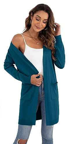 Image of VIISHOW Women's Classic Cardigans Long Sleeve Open Front Casual Knit Cardigan Sweaters Coat Soft Outwear