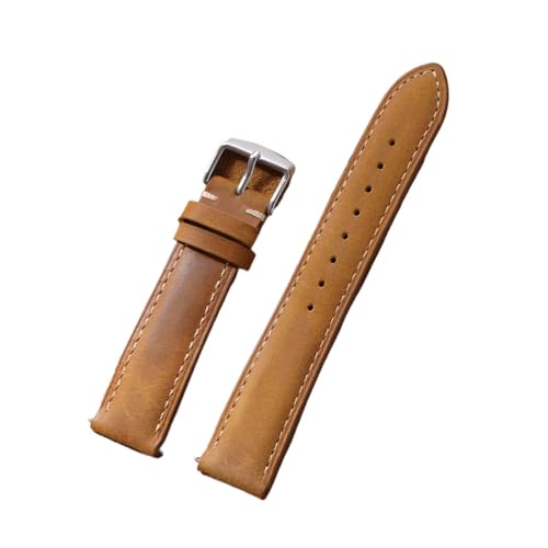 Bracelet montre cuir véritable marron NASUNJIA pour montre classique