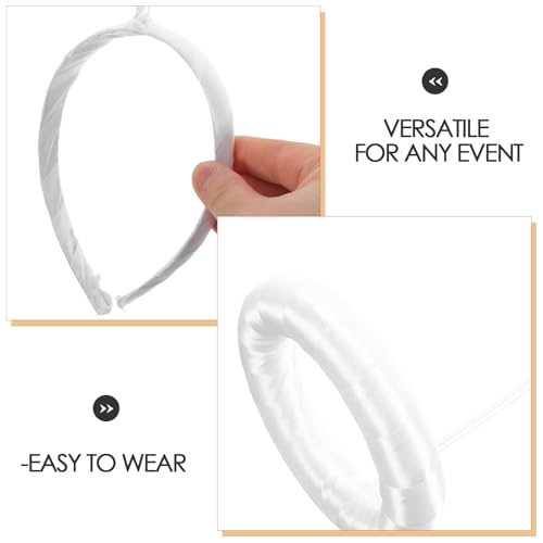 Bandeau d'ange blanc accessoire cheveux pour spectacle et performance - 3