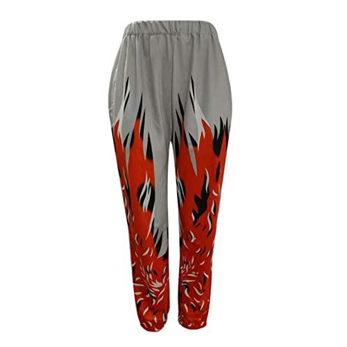 Pantalon femme ample coupe décontractée rouge L pour en finir avec les vêtements serrés