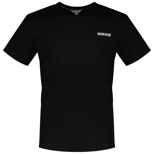 T-shirt noir Calvin Klein anti-déformation en pur coton doux