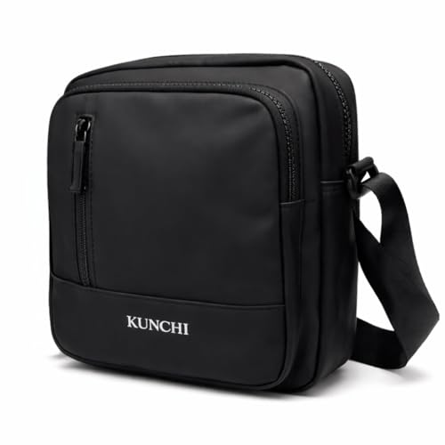Image of KUNCHI VECTOR Crossbody Sling Bag for Men | Premium Water-Resistant Fabric | Multiple Compartments | Adjustable Strap | Metal Zipper | Gift for Men | Office, Daily Use, Casual & Outdoor
