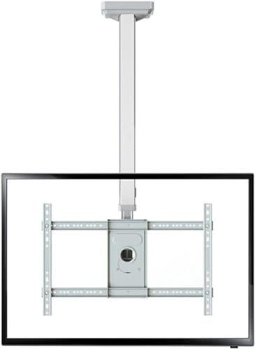 Support de montage de plafond réglable blanc haut de gamme pour grand téléviseur