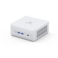 MINIS FORUM UM870 Slim Mini-PC, AMD Ryzen 7 8745H Mini-Computer (8C/16T, bis zu 4,9 GHz), 32 GB DDR5 RAM und 1 TB PCIe 4.0 SSD, DP/HDMI 2.1/USB4, 4 x USB Typ A, WIFI6E/BT5.2