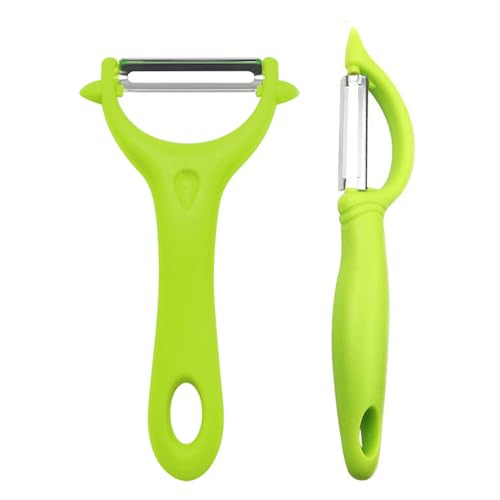 vgggrd 2 Pezzi Pela Verdure,Pelapatate Professionale,Pelapatate Acciaio Inox,Professionale Sbucciatore Universale,per Pelare Patate, Carote e Verdure Varie e Frutta