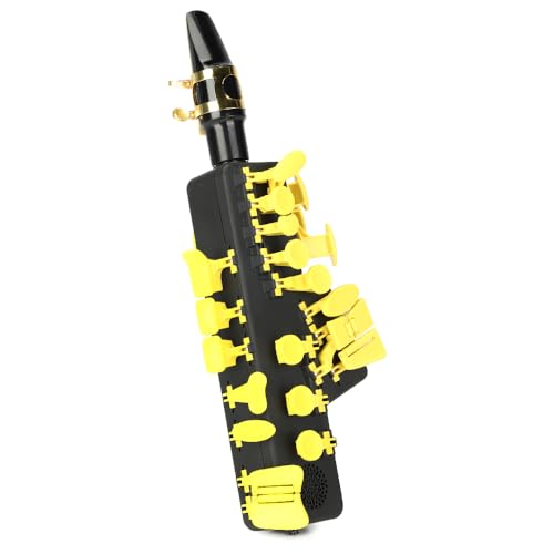 Image of Travel Sax 2 (Yellow Camel) - Compact Digital Saxophone for Silent Practice Anywhere | Lightweight Electronic Sax with Real Alto Mouthpiece, Built-in Speaker, Bluetooth MIDI /Audio, USB-C, 70+ Internal