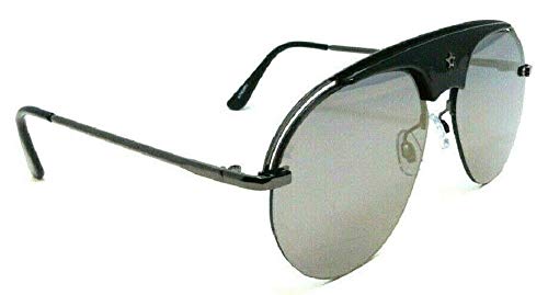 Dweebzilla Star Brow Bar Semi Rimless Luxury Pilot Aviator Sunglasses