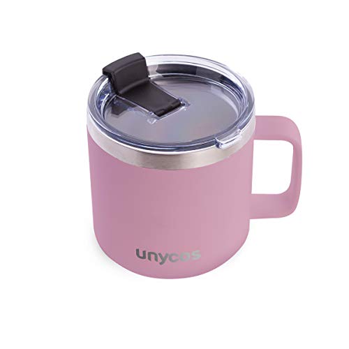 unycos - Taza térmica de Acero Inoxidable con Tapa Antigoteo de 425 ml Taza térmica de Acero Inoxidable con Tapa…