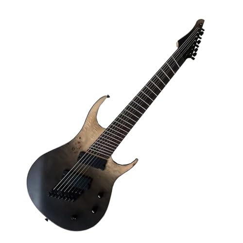 CoByda HandMade Generation Pro Guitare électrique 8 cordes Gris marée délavé Guitare droitier avec frette en acier inoxydable - Les Beatles, Paul McCartney, John Lennon, RIngo Starr, George Harrison CoByda HandMade Generation Pro Guitare électrique 8 cordes Gris marée délavé Guitare droitier avec frette en acier inoxydable – Image 3