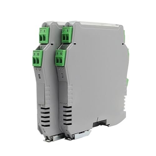 Signal Isolator 0-10V Output, DIN Rail Temperature Signal Converter, Industrial Analog Signal Isolator 24VDC (1 Input Channel & 1 Output Channel, Cu100)