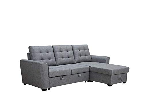 MUEBLIX.COM | Sofa Cama 3 Plazas Chaiselongue Intercambiable Taylor | Sofas de Salón Modernos | Asientos y Respaldo Espuma |...