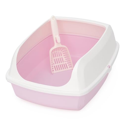 Caja sanitaria para gato con laterales altos y diseño moderno miniatura 1