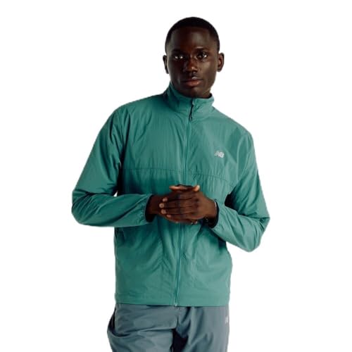 New Balance Men's Athletics Packable Jacket, New Spruce, Medium